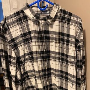 TALLWOODS black/white FLANNEL XL great condition